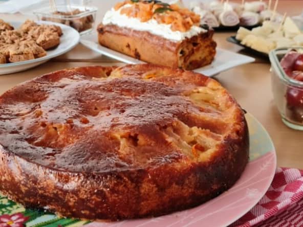 Moelleux fondant aux pommes confites