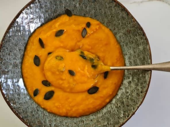 Crémeux de potimarron rôti au four