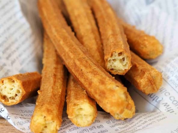Churros parmesan basilic pour l'apéritif