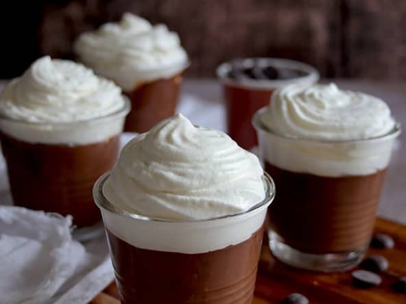 Crème liégeoise style Danette, sans gluten, ni lait, ni oeuf