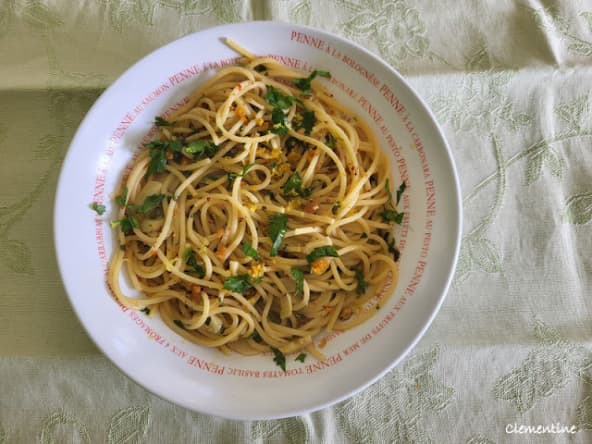 Spaghetti à la poutargue comme en Sardaigne
