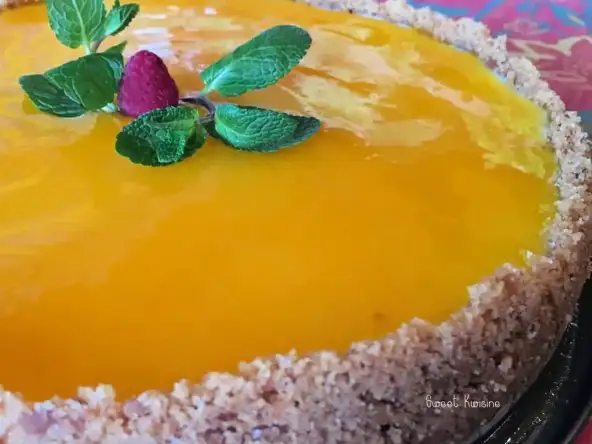 Le cheesecake au maracuja ou fruit de la passion