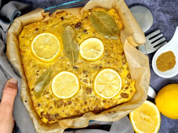 Gratin d'agneau haché au citron