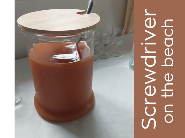 Screwdriver on the beach pour 20 personnes