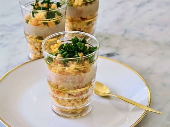 Amusantes verrines de perles marines