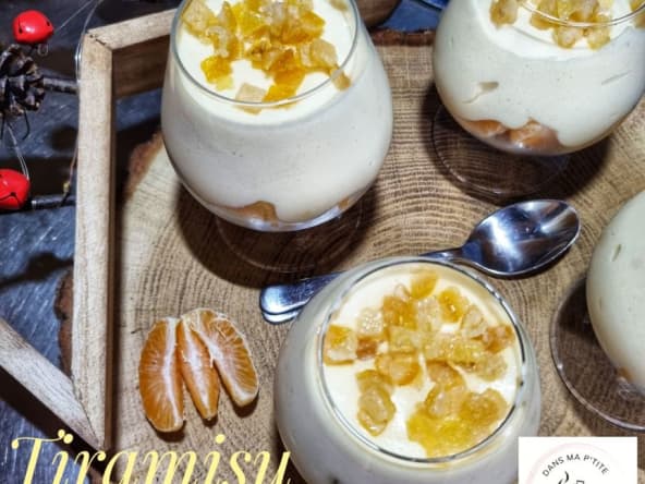 A la recherche d'un dessert pour les fêtes qui se prépare à l'avance ? Voici le tiramisu de noël !