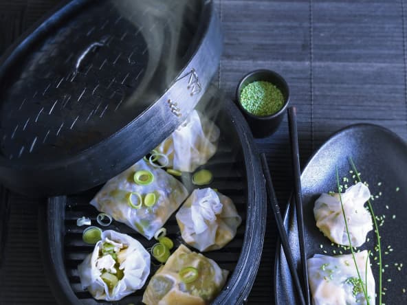 Bouchées vapeur poireau et neufchâtel par France Terre de Lait