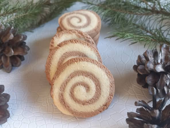 Sablés escargots au cacao, cannelle et vanille avec ou sans Thermomix