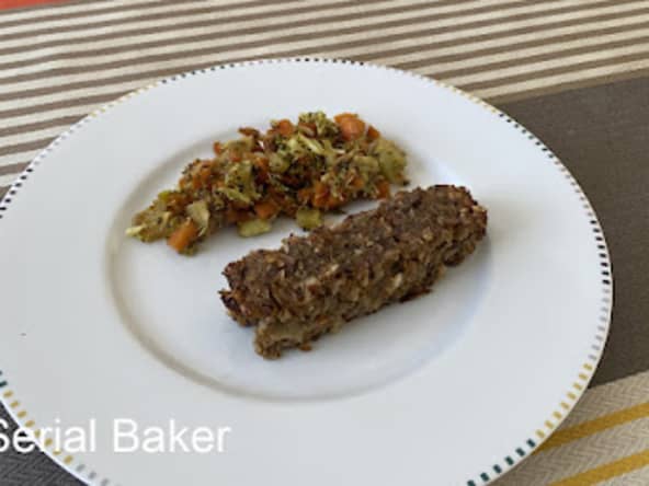 Rôti végétarien aux noix et champignons croquant et moelleux