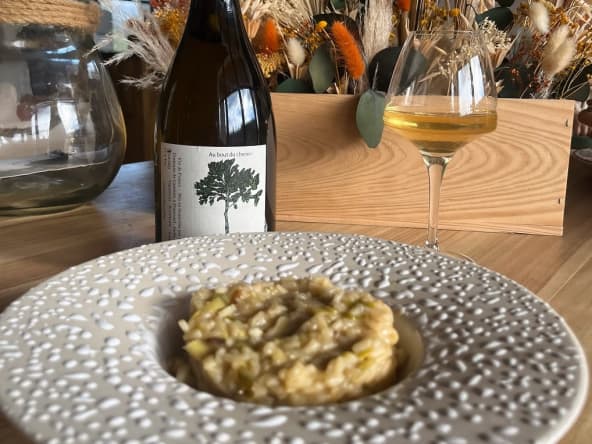 Risotto crémeux aux poireaux et au parmesan