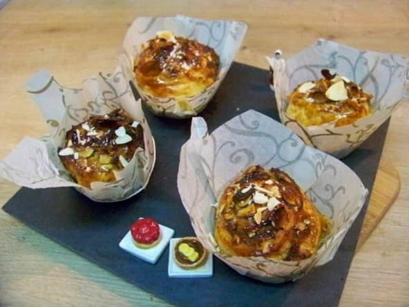 Galette des rois en forme de cupcake, clémentine corse et cannelle