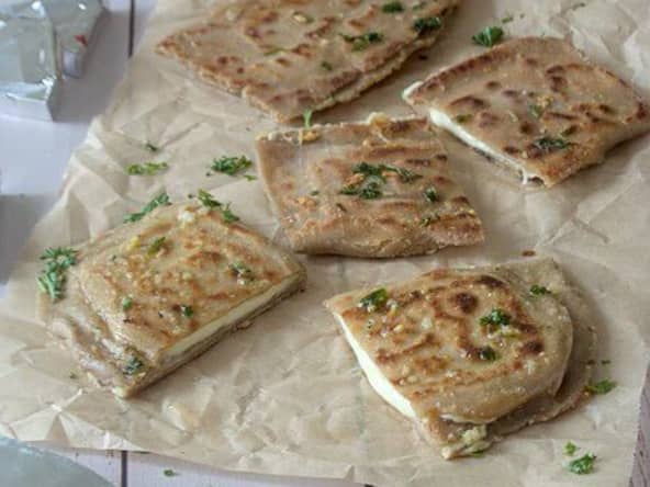 Une recette facile de cheese Naans IG Bas bien moelleux