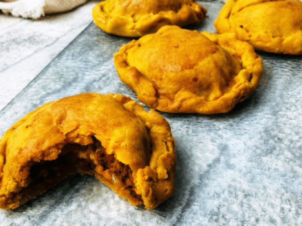 Patés salés antillais sans gluten, sans lactose, sans oeufs (chaussons, empenadas)