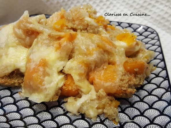 Gratin de courge butternut et quinoa au fromage à raclette : une recette au Cookeo ou sans