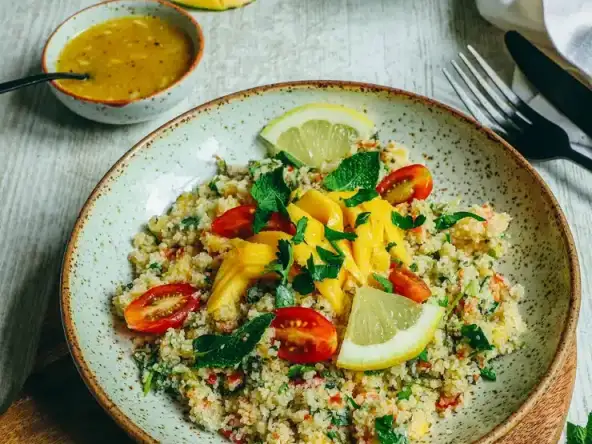 Taboulé de fonio maison, sans gluten