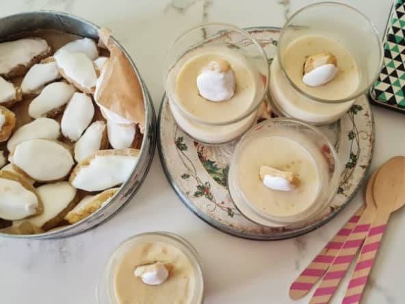 Panna cotta aux calissons d'après une idée du chef Eric Sapet