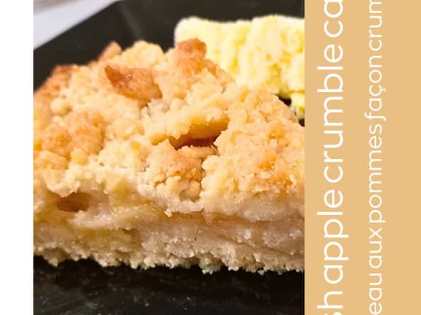 Gateau crumble pommes cannelle d'origine irlandaise