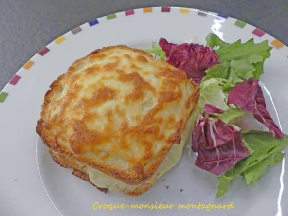 Croque-monsieur très gourmand aux 2 fromages