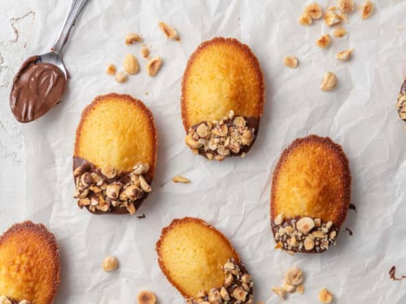 Madeleines choco-noisettes pour plus de gourmandise