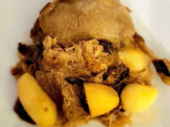 Choucroute de canard au vin jaune