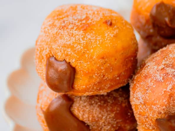 Beignets à la crème de spéculoos extra moelleux