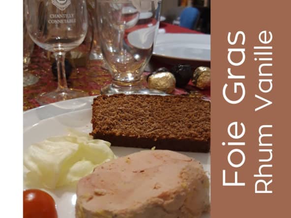 Foie gras rhum vanille cuisson vapeur à la cocotte-minute