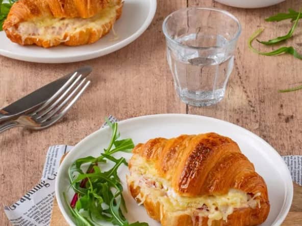 Croissants béchamel, jambon, fromage