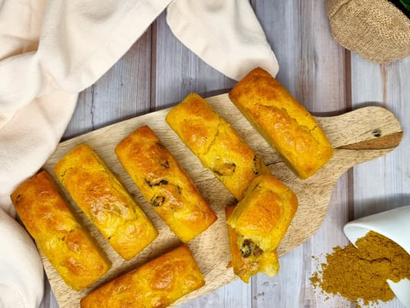 Mini cakes au poulet et curry pour apéritif dinatoire