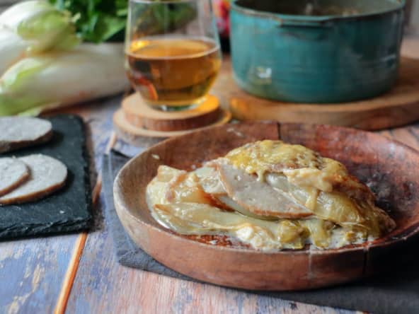 Gratin d’endives et d’andouille de Vire au cidre fermier