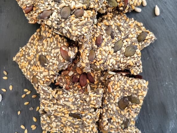 Crackers vegan et low carb super bons