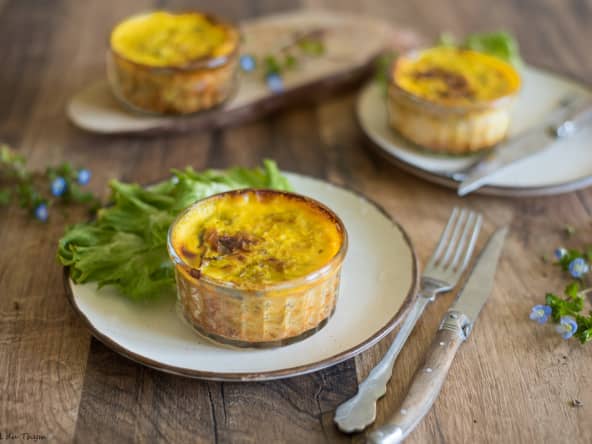 Petits flans de poireaux à servir en entrée ou en accompagnement
