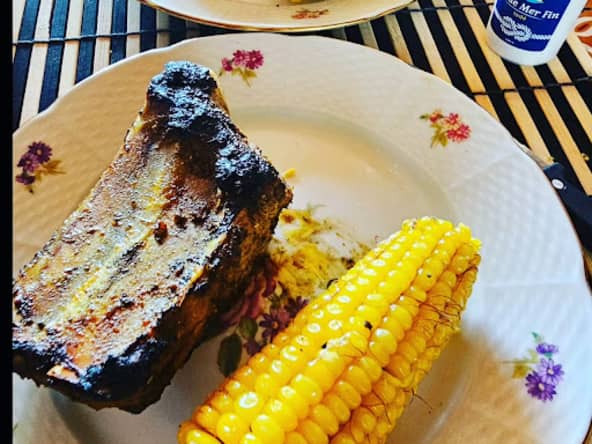 Épis de maïs pochés "Corn on the cob" de la cuisine américaine