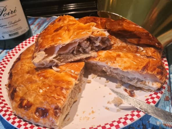 Galette des rois à la poudre d'amande et crème de marrons