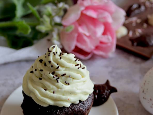 Muffins chantilly sans gluten et vegan, sans lait ni oeuf