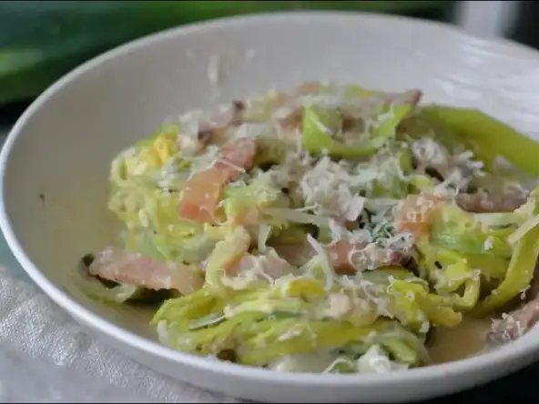 Poireaux à la carbonara de Laurent Mariotte