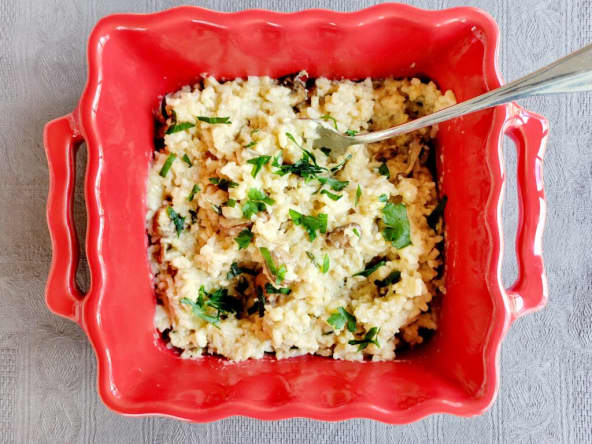 Risotto aux champignons et parmesan