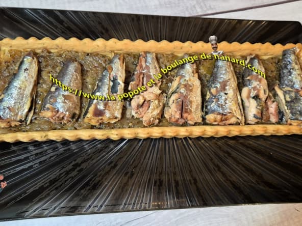 Tarte provençale aux sardines à l'huile
