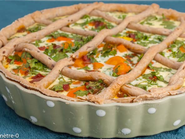 Tarte salée aux carottes