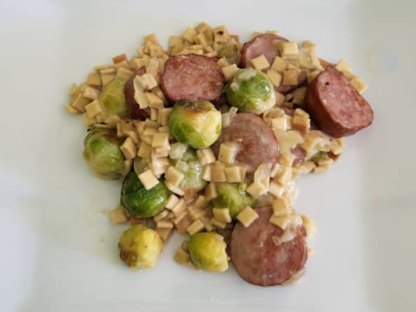 Crozetto ou risotto de crozets aux choux de Bruxelles et diots de Savoie