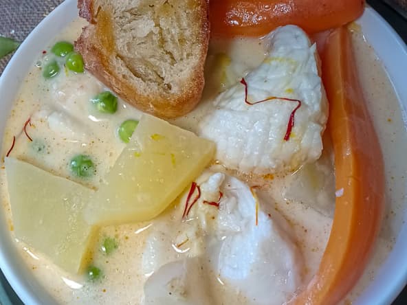 Bourride de lotte traditionnel provençal