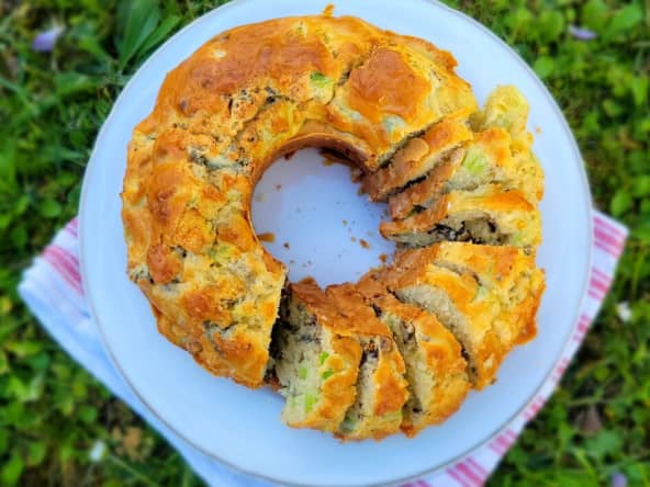 Cake salé au bleu fermier et céleri d'après Jean Sulpice