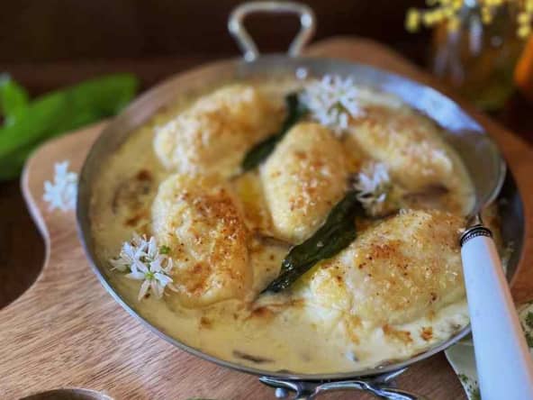 Quenelles maison faciles au Comté – Sauce crème ail des ours
