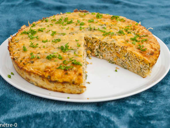 Frittata végétarienne de carottes nouvelles et navets nouveaux aux fines herbes