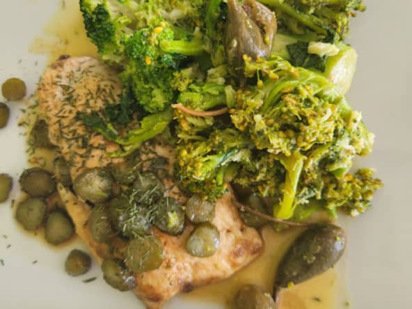 Escalope de dinde avec brocolis de Nigella Lawson