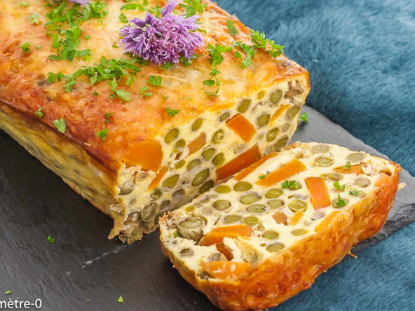 Terrine végétarienne aux petits pois et carottes