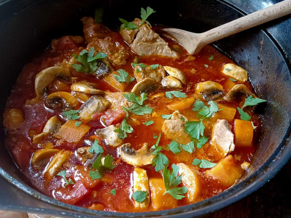 Veau Marengo traditionnel - un classique réconfortant