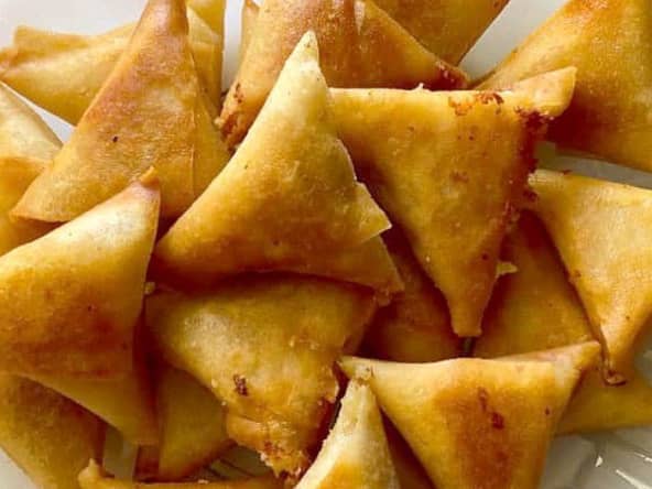 Samoussa jambon fromage réunionnais pour l'apéritif ou le pique-nique