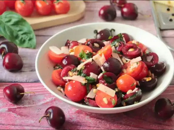 Surprenante salade de tomates cerises aux cerises de François-Régis Gaudry
