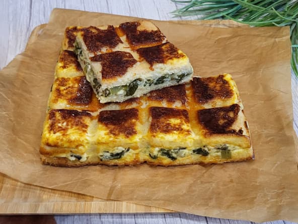 Croque tablette végétarienne aux blettes et aux 3 fromages