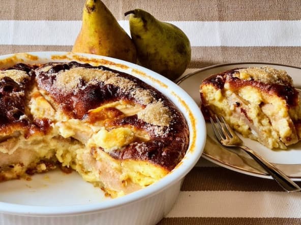 Clafoutis américain aux poires
